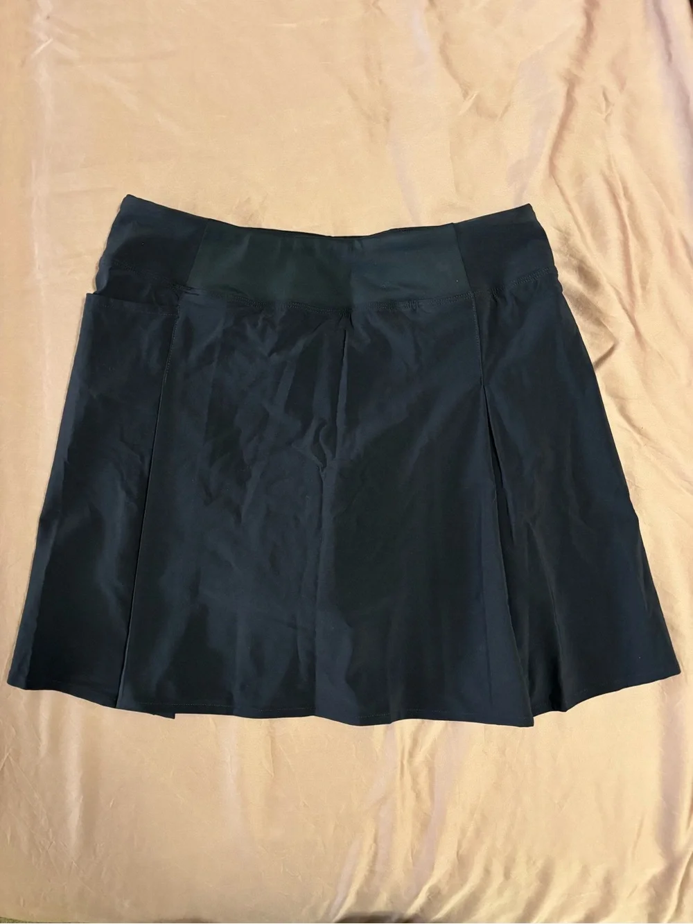 Athleta Navy Pleated School Days Skort